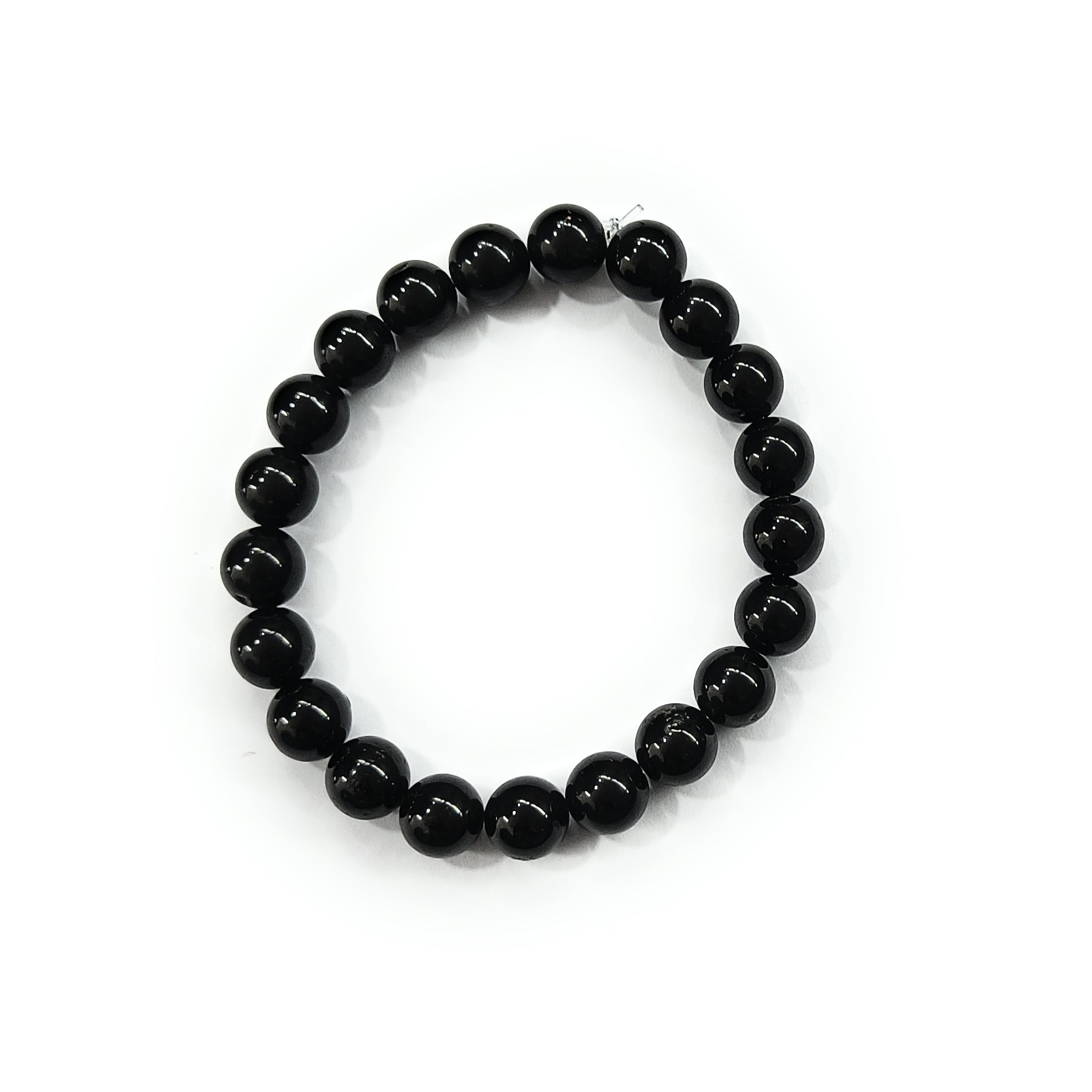 Black Obsidian 8mm Crystal Bracelet for Men and Women | JewelOn