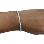 Taramani Single Line Tennis American Diamond Bracelet | JewelOn