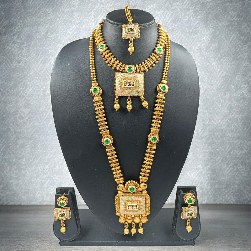 Haritima Bridal Copper Double Jewellery Set | JewelOn