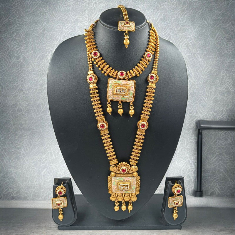 Raktadhara Bridal Copper Double Jewellery Set | JewelOn
