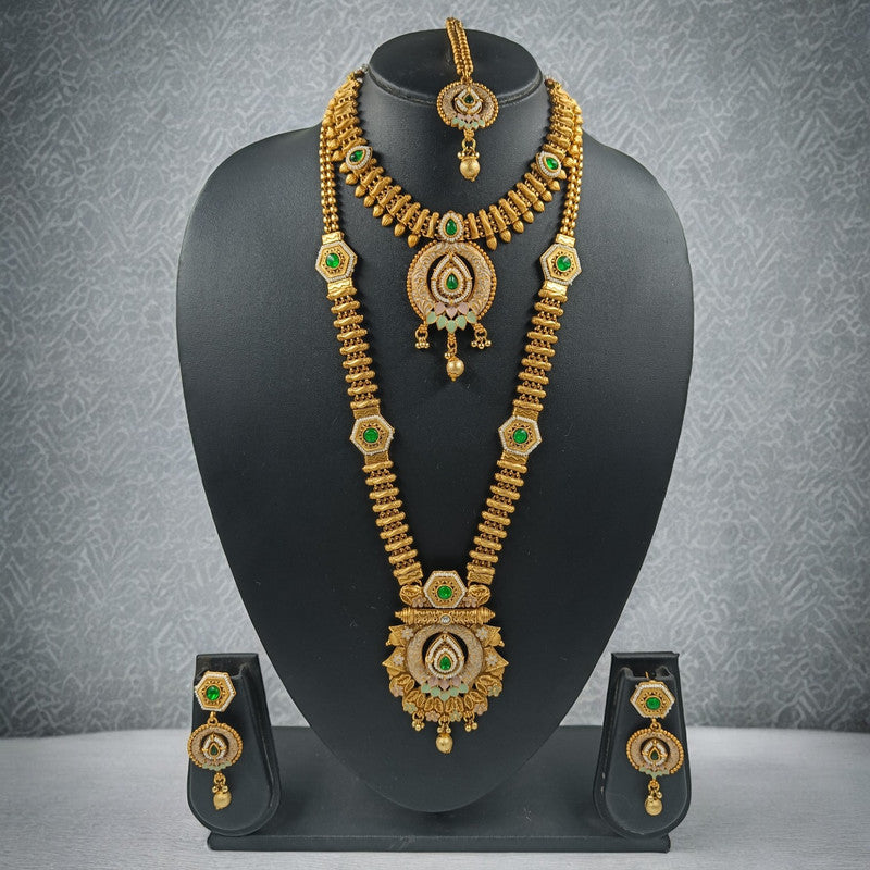 Tamraprabha Bridal Copper Double Jewellery Set | JewelOn