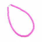 Gulabi Dark Pink Moti Glass Bead Mala Necklace | JewelOn