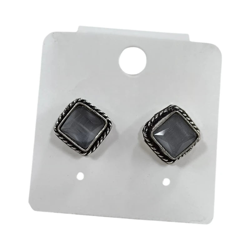 Daily Wear Oxidised Stud Erring 12