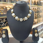 Lily Mother of Pearl Necklace Set