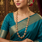 Rangsutra Brass Fusion Long Jewellery Set | JewelOn