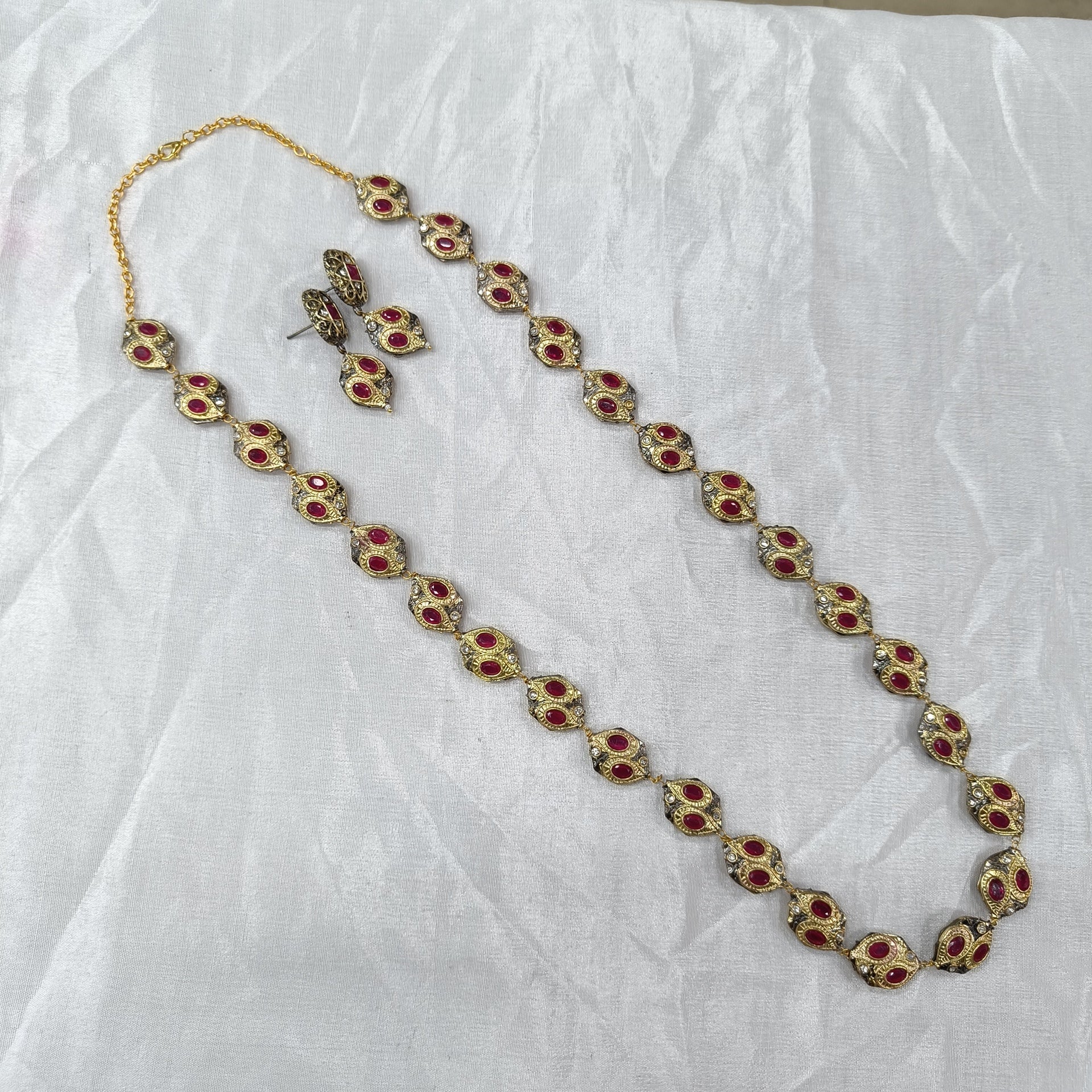 Rangsutra Brass Fusion Long Jewellery Set | JewelOn