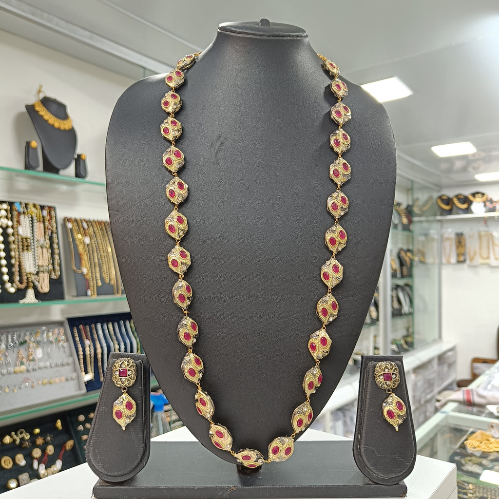 Rangsutra Brass Fusion Long Jewellery Set | JewelOn