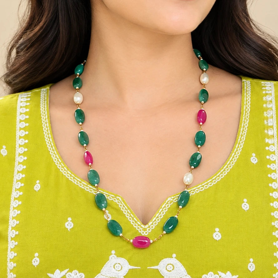 Single Line Stone Mala