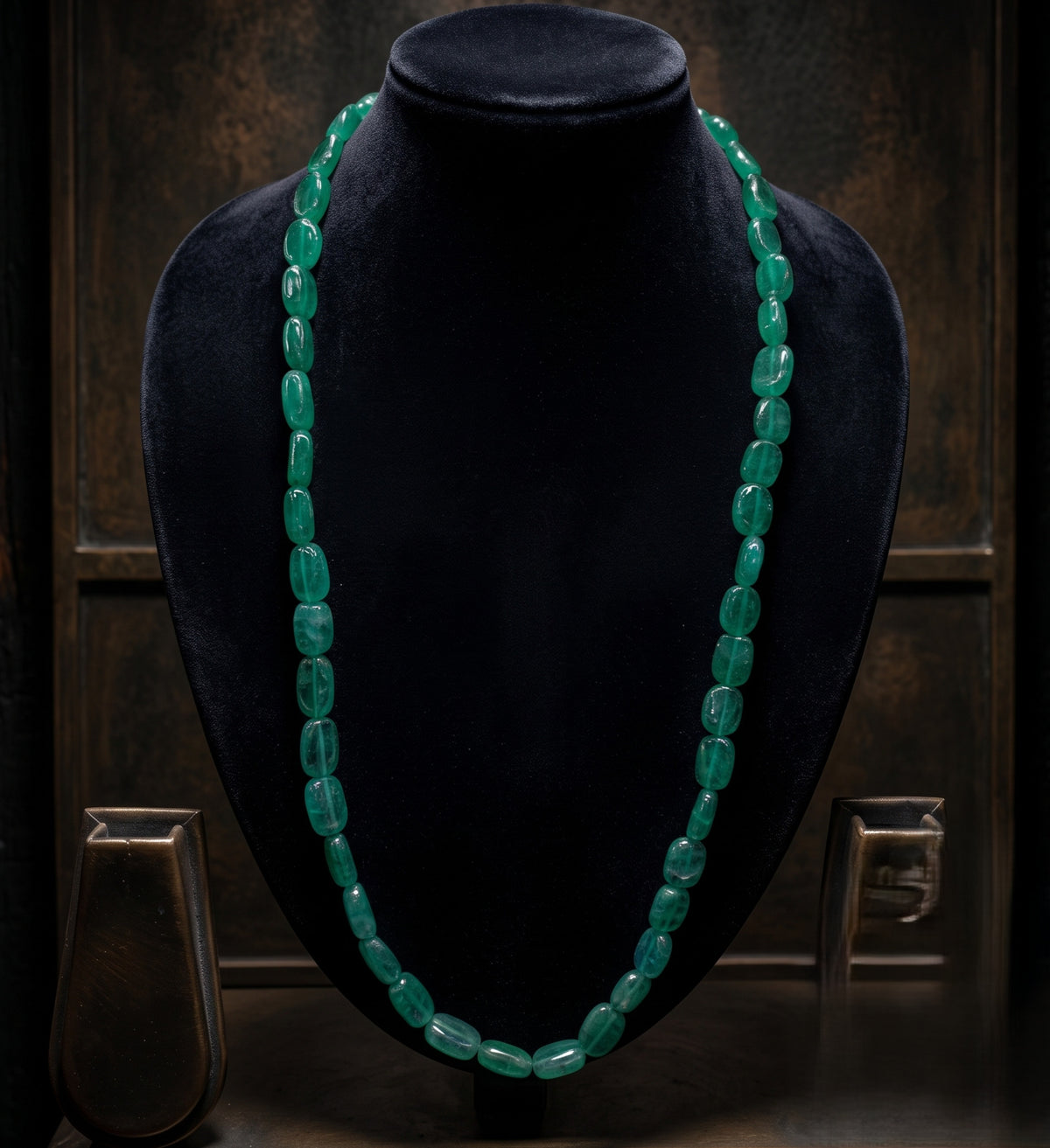 Green Natural Stone Necklace
