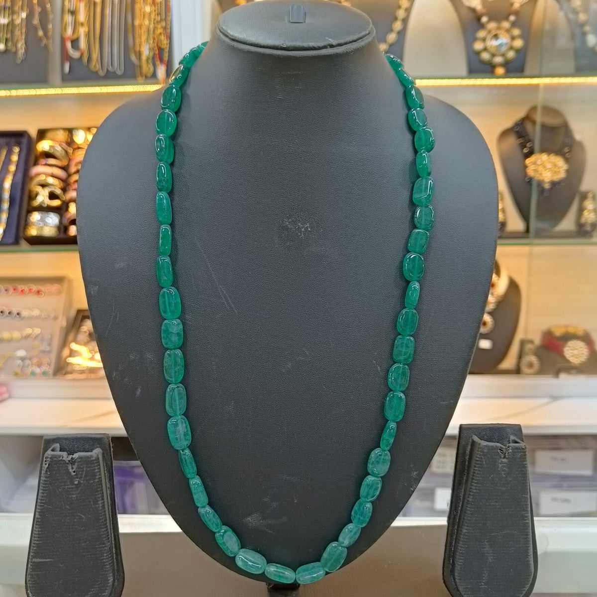 Green Natural Stone Necklace