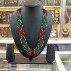 Ruchi Semi-Precious Multicolour 7-Line Necklace