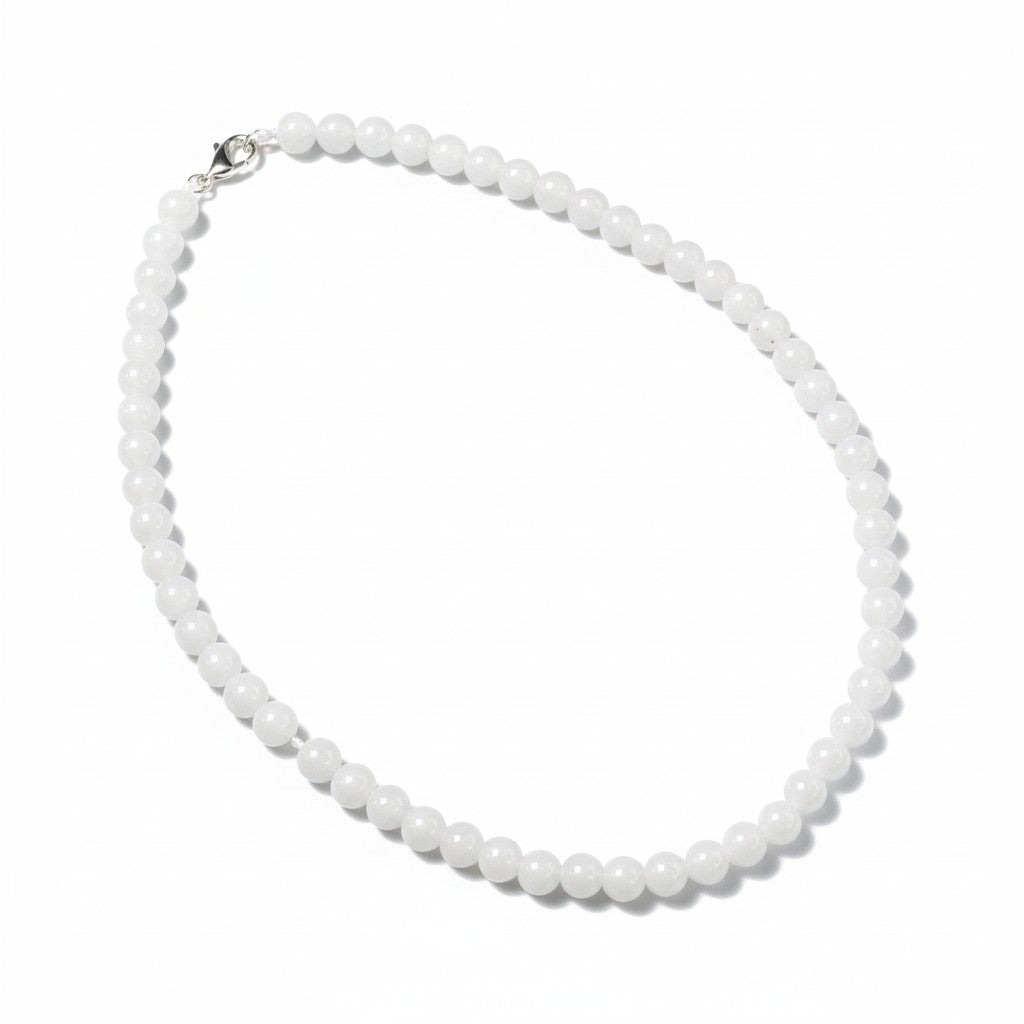Sheetala Grey Glass Moti Mala | JewelOn