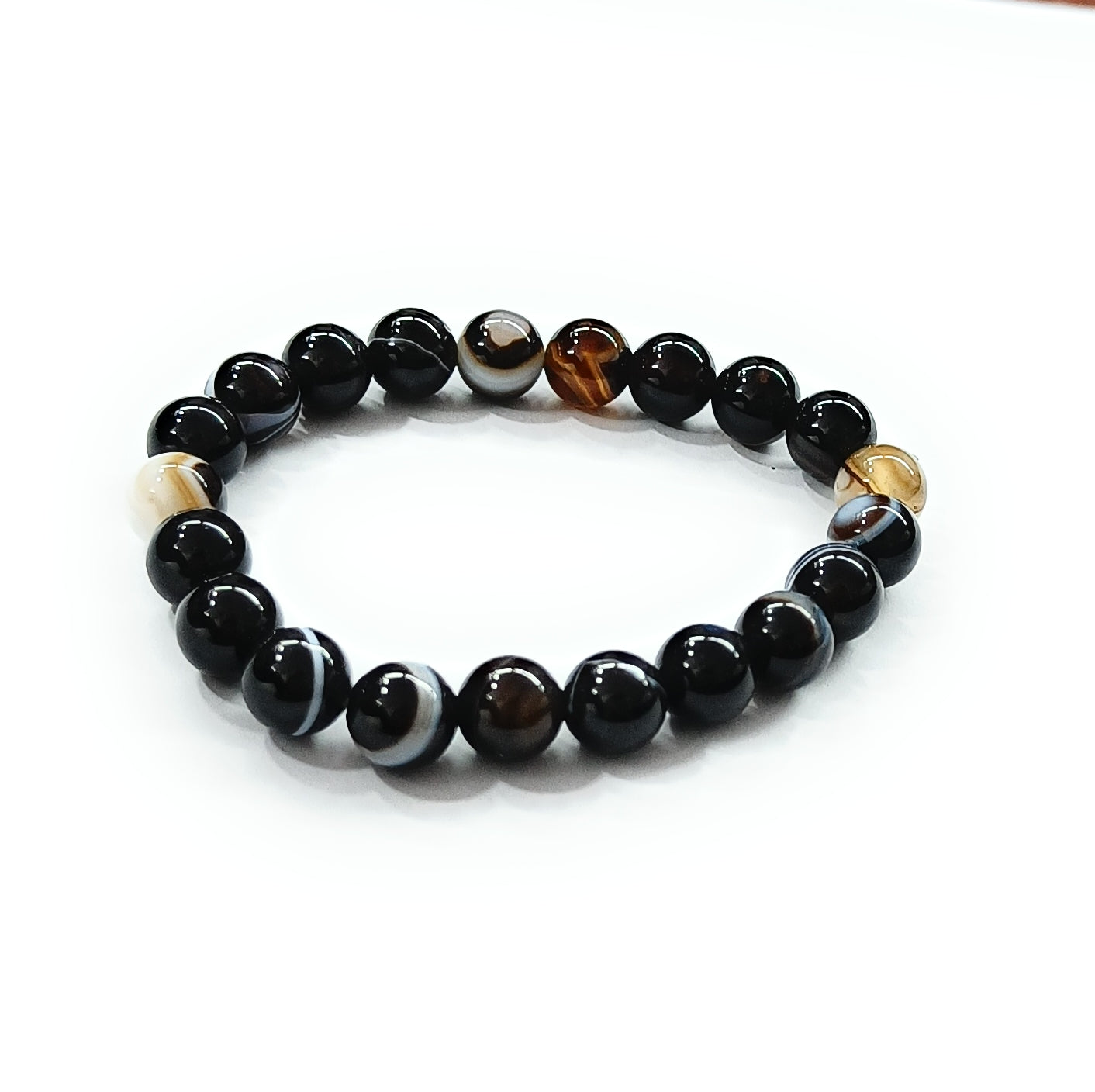 Hakik Sulemani 8mm Crystal Bracelet for Men and Women | JewelOn