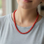 Mrignaini Maroon Glass Moti Mala | JewelOn
