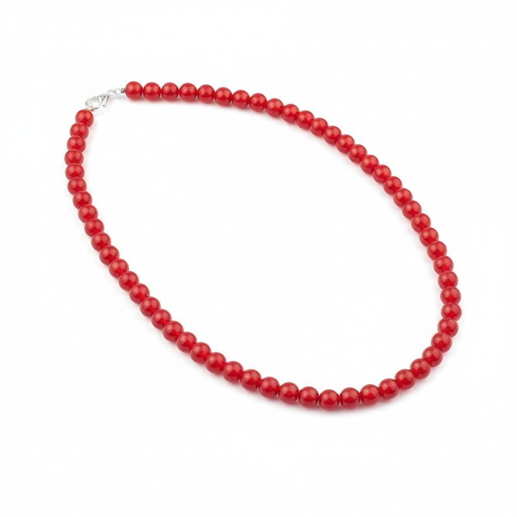 Mrignaini Maroon Glass Moti Mala | JewelOn