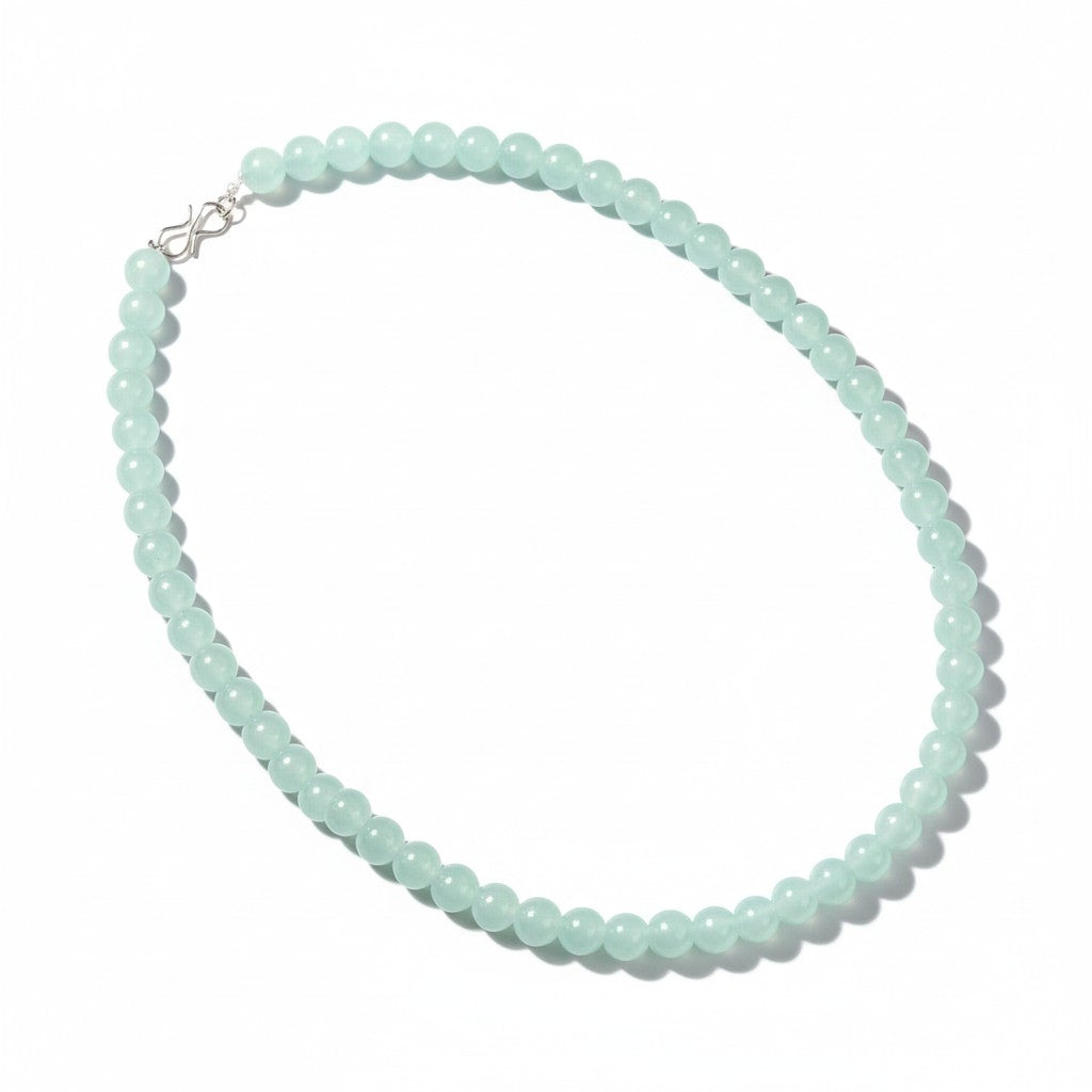 Mint Green Glass Moti Mala | JewelOn