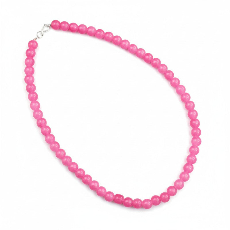 Gulabi Pink Moti Mala Glass Pearl Necklace | JewelOn