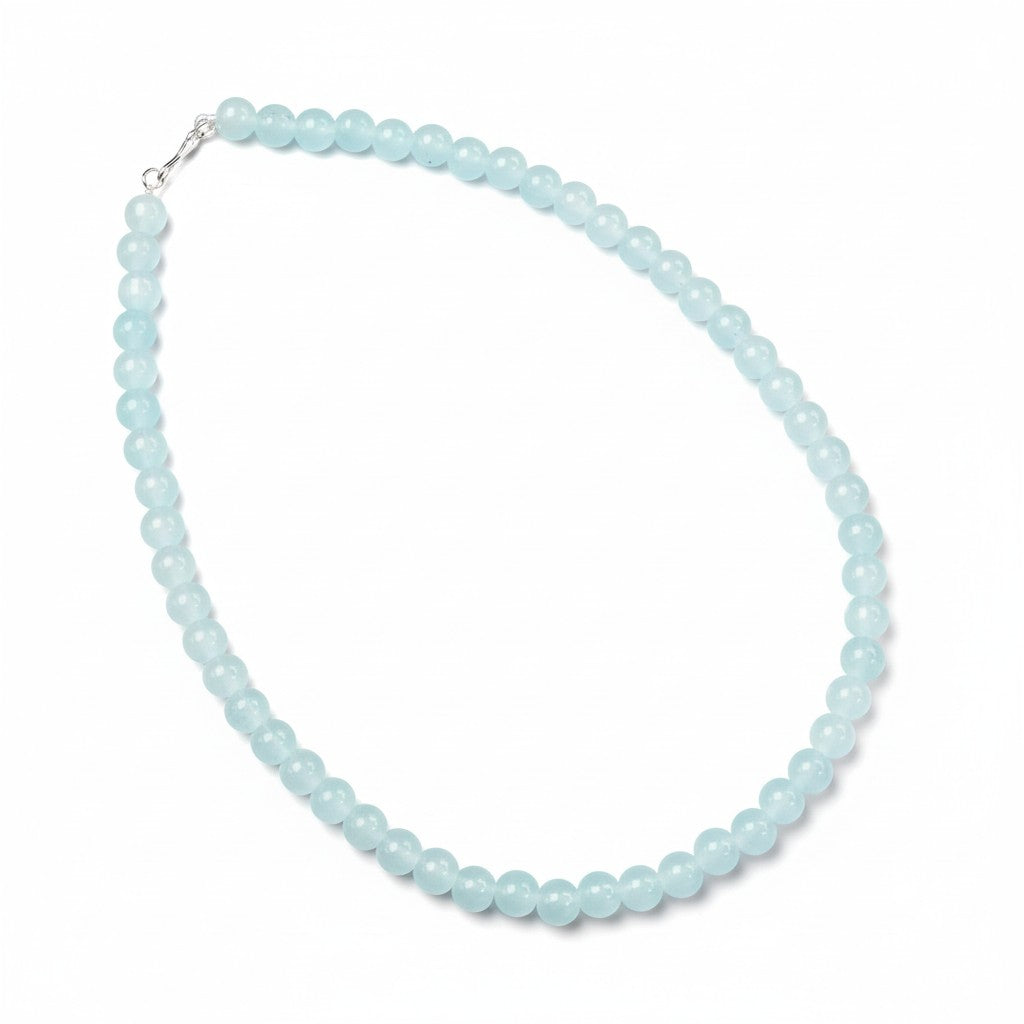 Samaira Sea Green Glass Moti Mala | JewelOn