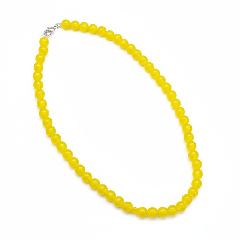 Pitambari Yellow Glass Moti Mala | JewelOn