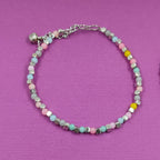 Rangdhara Mix Colour Moti Anklet | JewelOn
