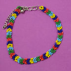 Multi Colour Moti Anklet | JewelOn