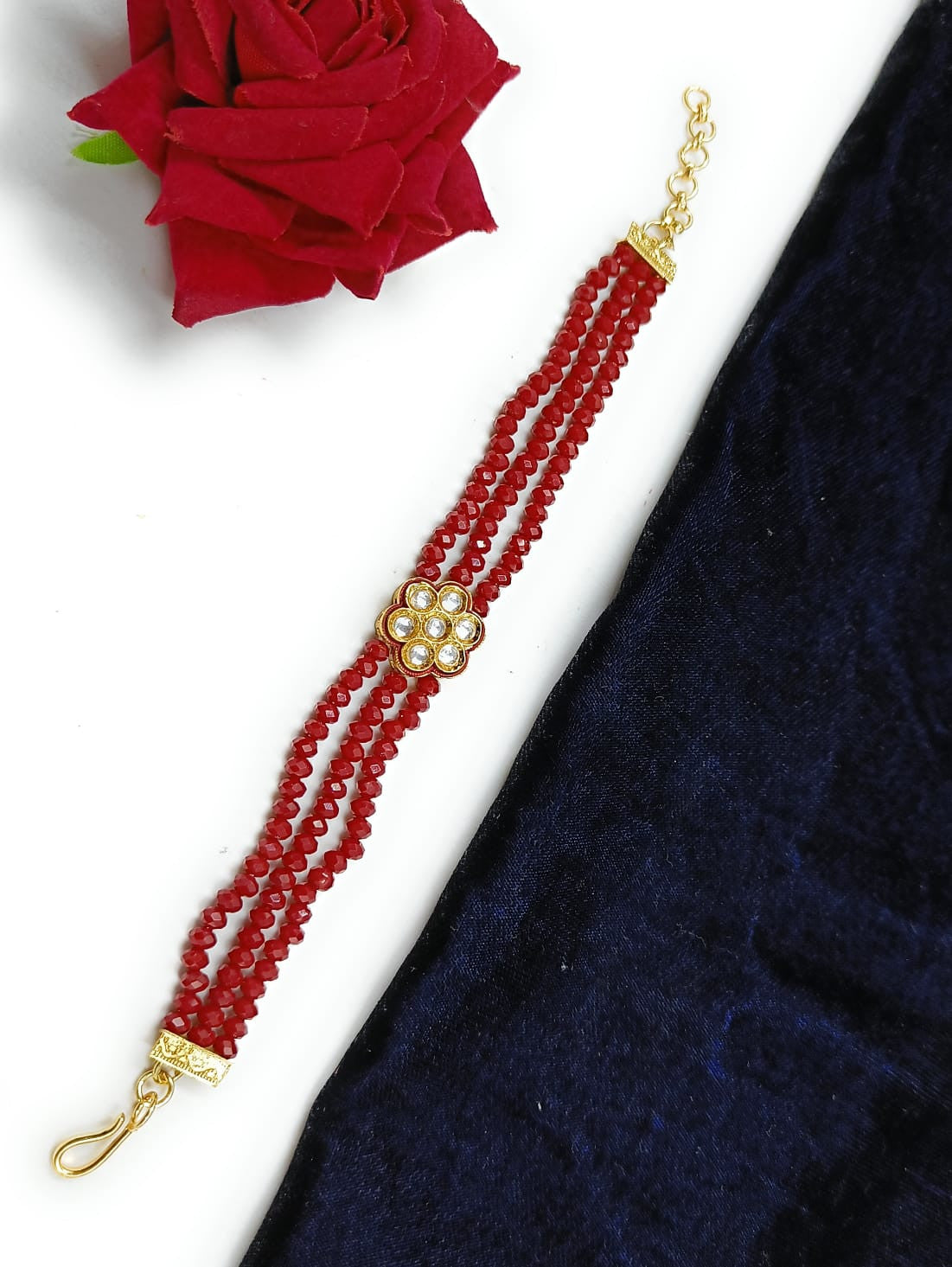Sparkling Rhythm Kundan Bracelet