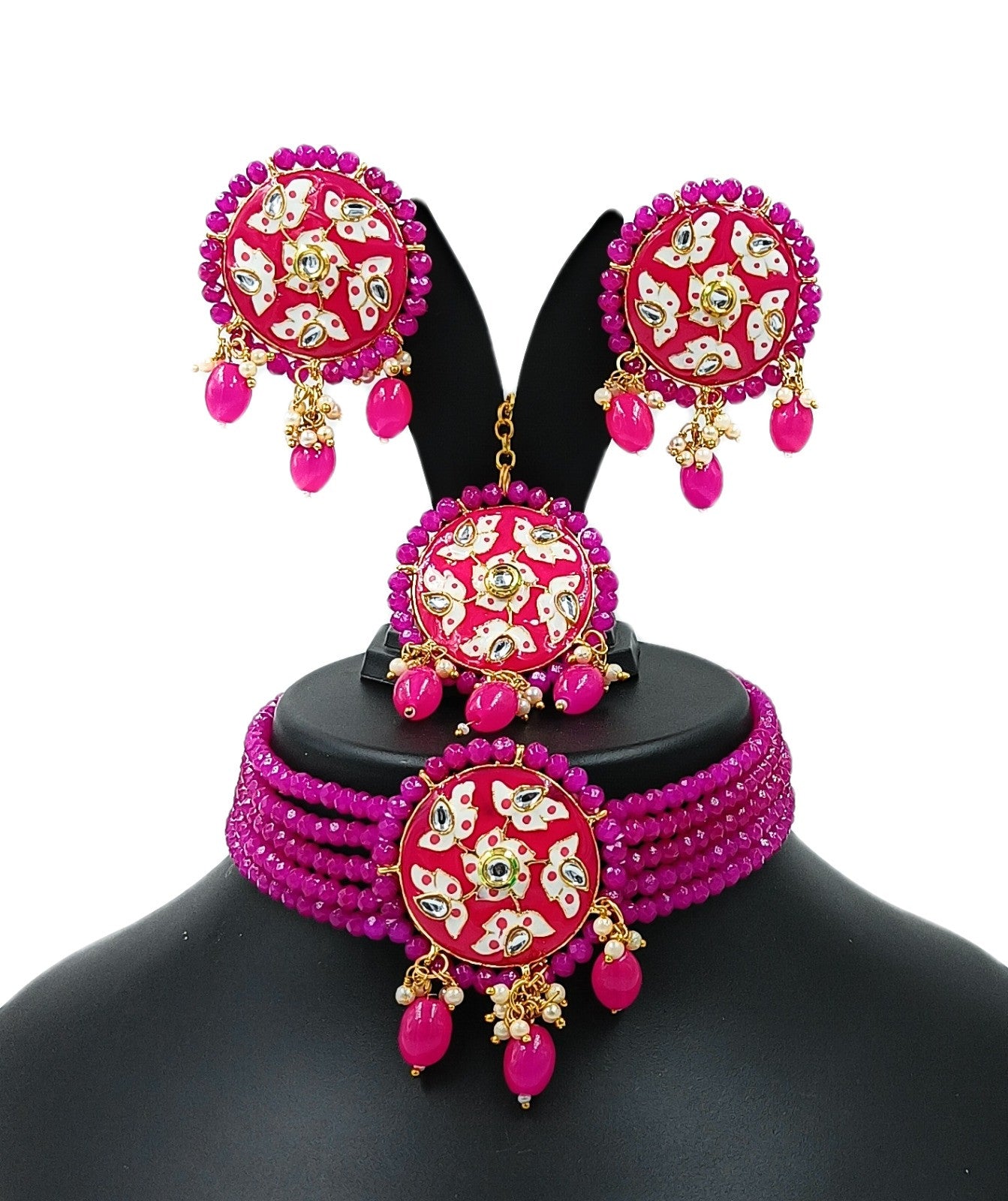 Meenakari choker set (Rani)