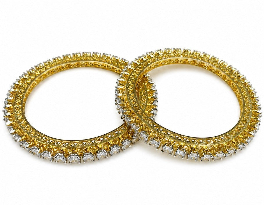 Suvarnarekha American Diamond Kada Bangle | JewelOn