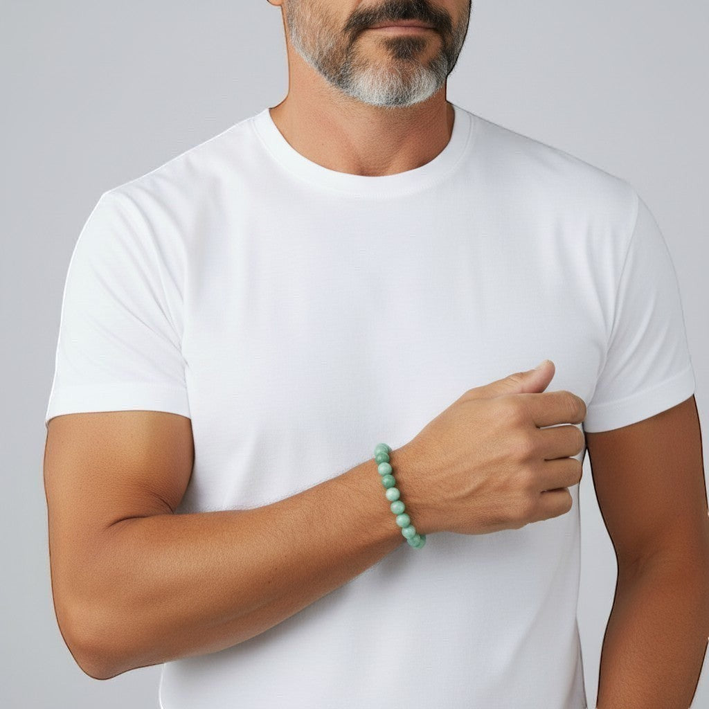Amazonite 8mm Crystal Bracelet for Men and Women | JewelOn
