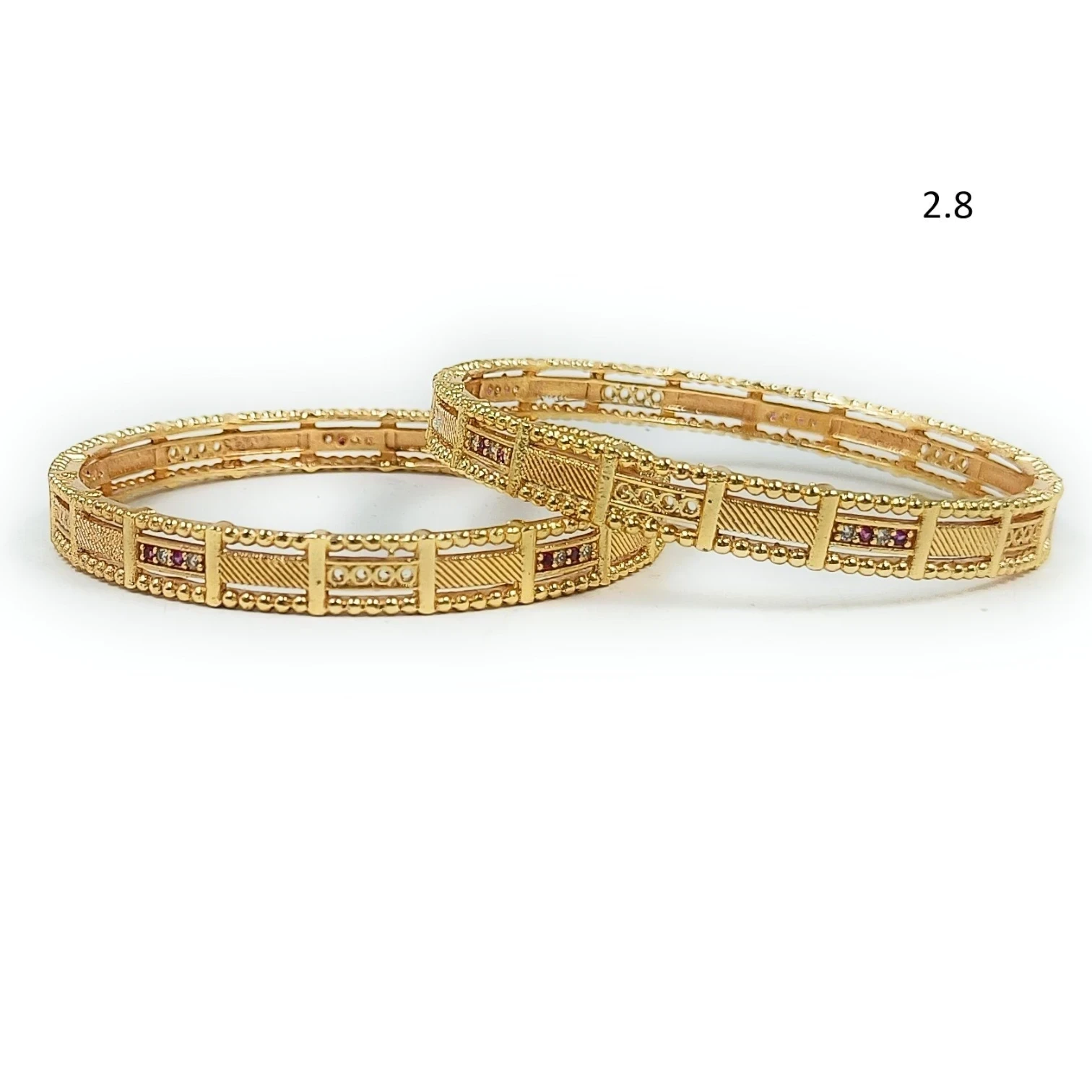 Priya Gold Plated Bangles Set for Women | JewelOn