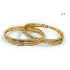 Zoe Gold Plated Bangles Set for Women | JewelOn