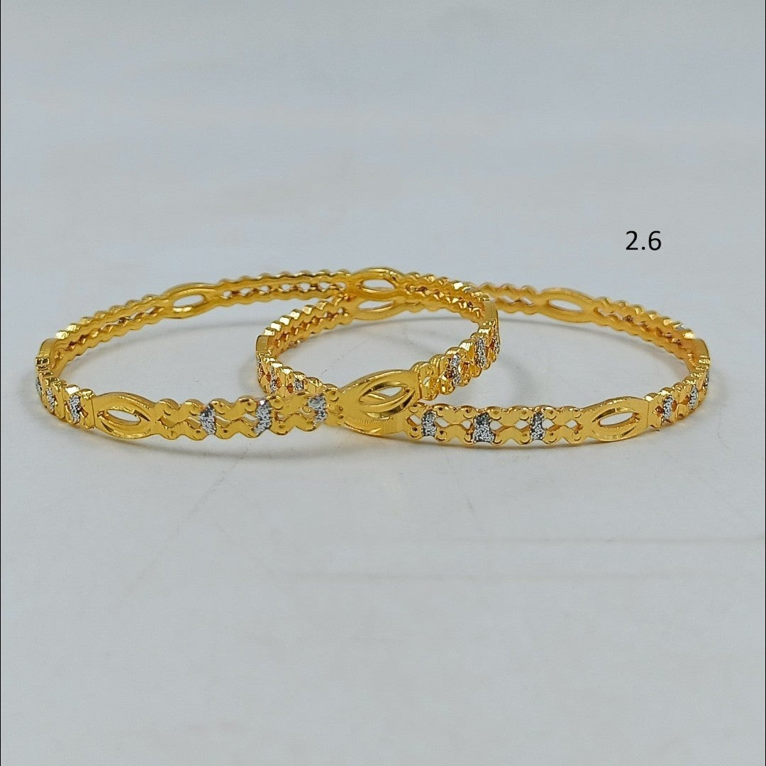 Noor Gold Plated Bangles Set for Women | JewelOn