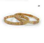 Aurelia Gold Plated Bangles Set for Women | JewelOn