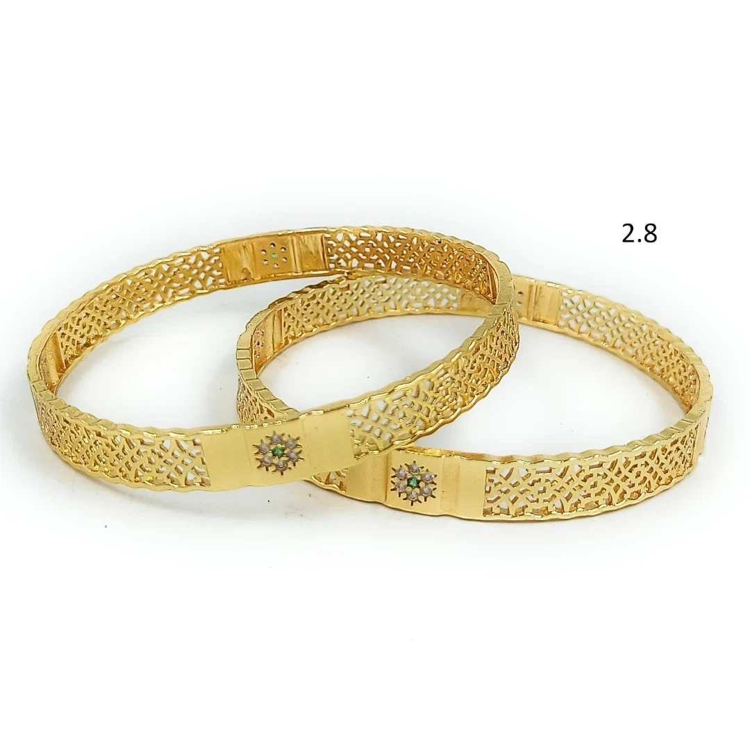 Esplendor Gold Plated Bangles Set for Women | JewelOn