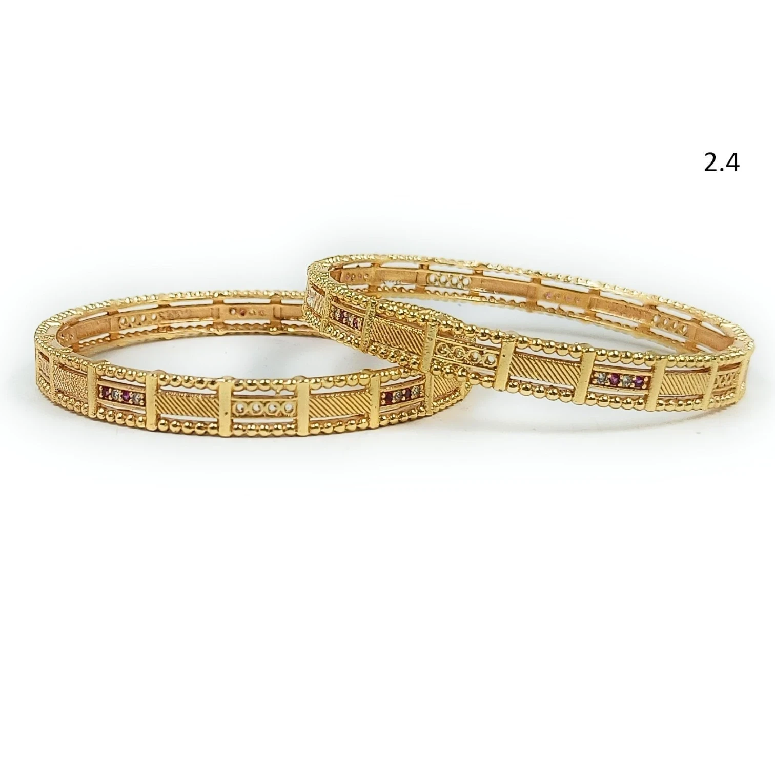 Priya Gold Plated Bangles Set for Women | JewelOn