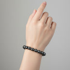 Hematite 8mm Crystal Bracelet for Men and Women | JewelOn