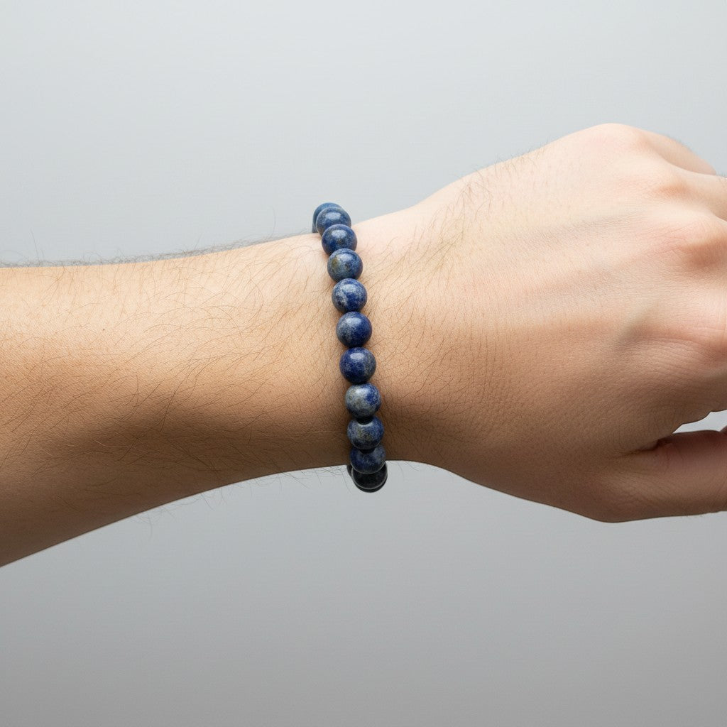 Lapis Lazuli 8mm Crystal Bracelet for Men and Women | JewelOn