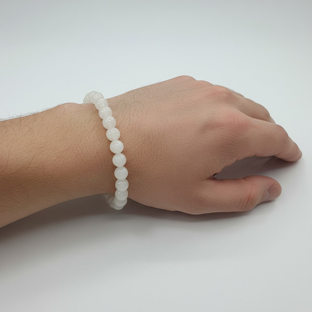 Moonstone 8mm Crystal Bracelet for Men and Women | JewelOn