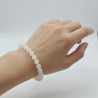 Moonstone 8mm Crystal Bracelet for Men and Women | JewelOn