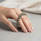 Raw Pyrite 8mm Crystal Bracelet for Men and Women | JewelOn