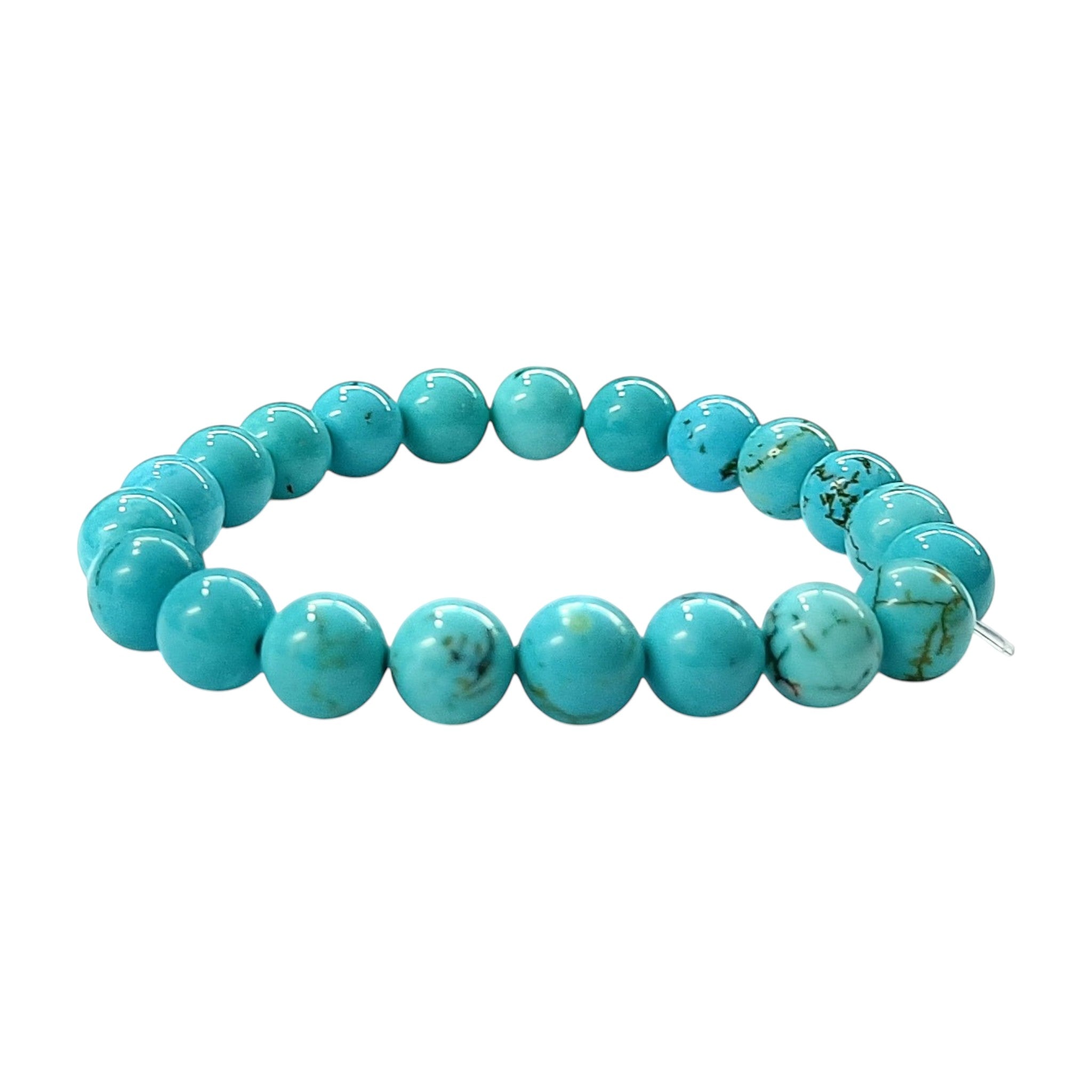 Turquoise 8mm Crystal Bracelet for Men and Women | JewelOn